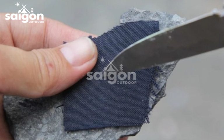 dùng vải than đá để tạo lửa