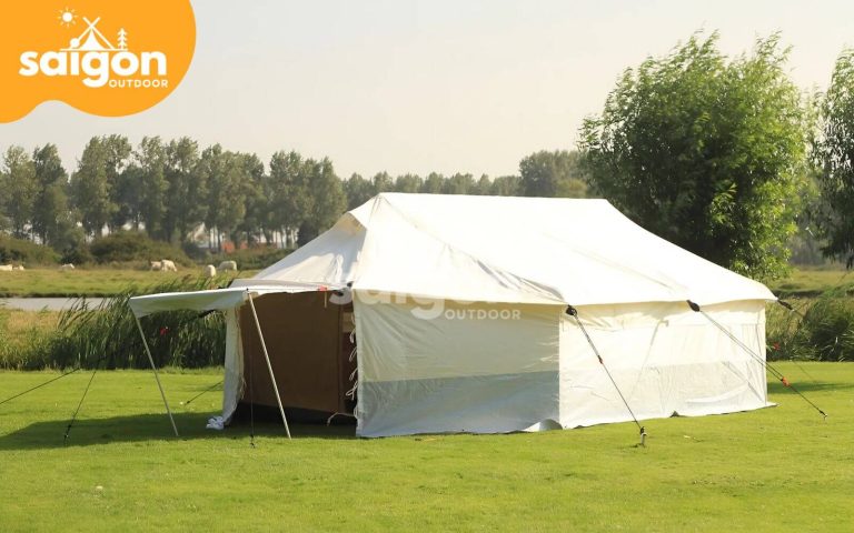 Cách dựng lều trại hình vuông