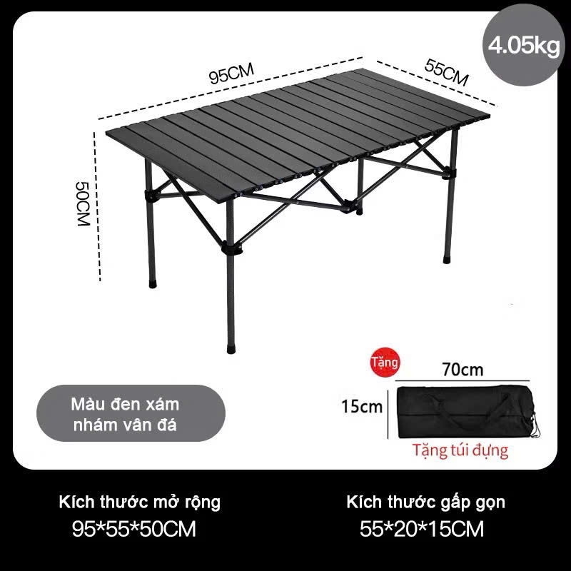 Bàn dã ngoại gấp gọn chân đứng