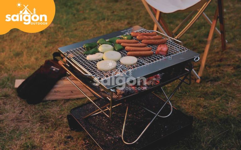Bếp dã ngoại có thiết kế nhỏ gọn, phù hợp cho việc camping