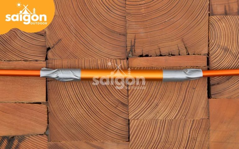 Hướng dẫn sửa lều bằng ống nối hai thanh khung bị gãy