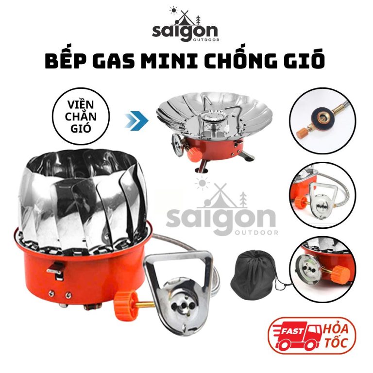 bếp ga dã ngoại chống gió saigon outdoor