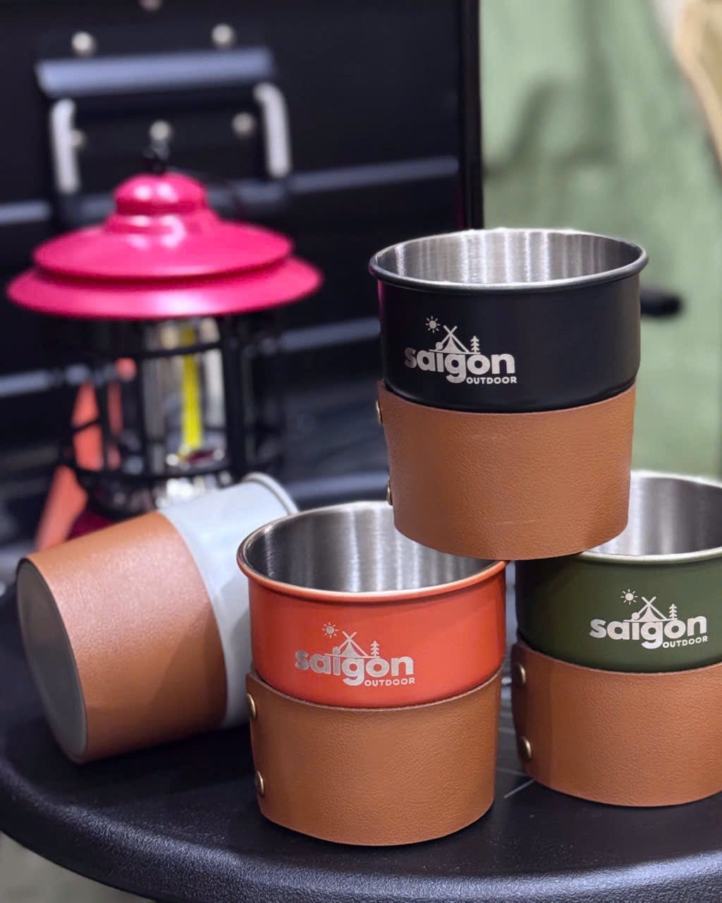 Ly (Cốc) cắm trại dùng uống nước Saigon Outdoor, Chất liệu INOX không gỉ 304 cao cấp, dày dặn, thiết kế an toàn