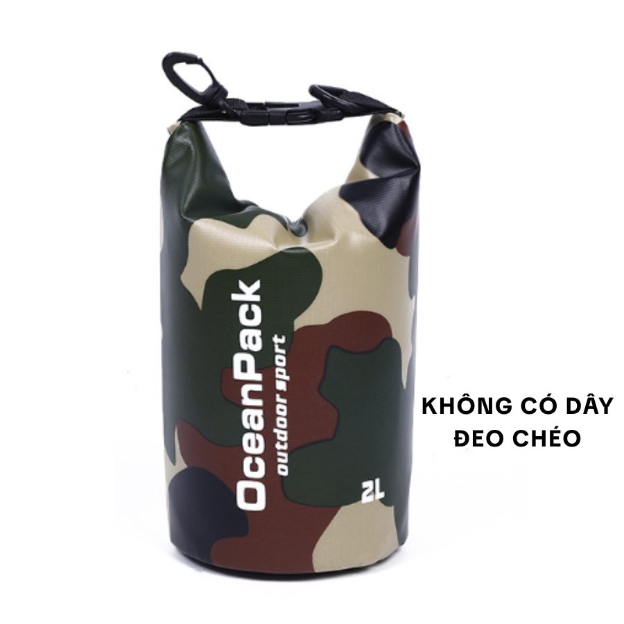 Túi Chống Nước 2L,10L Họa Tiết Rằn Ri – Túi Đựng Đồ Đi Biển, Bơi Lội, Dã Ngoại, Chống Thấm Hiệu Quả