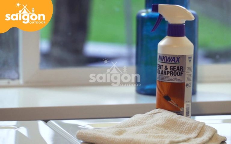 xịt dung dịch chống thấm lên lều trại