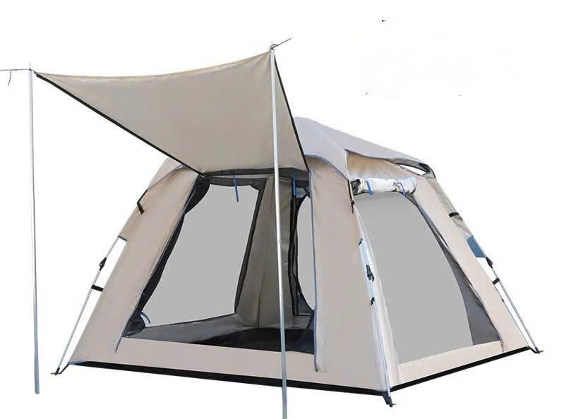 Lều Dã Ngoại Gấp Gọn Cho 3-6 Người – Saigon Outdoor – Chống Nắng Mưa, Dễ Mang Theo - Màu Kem
