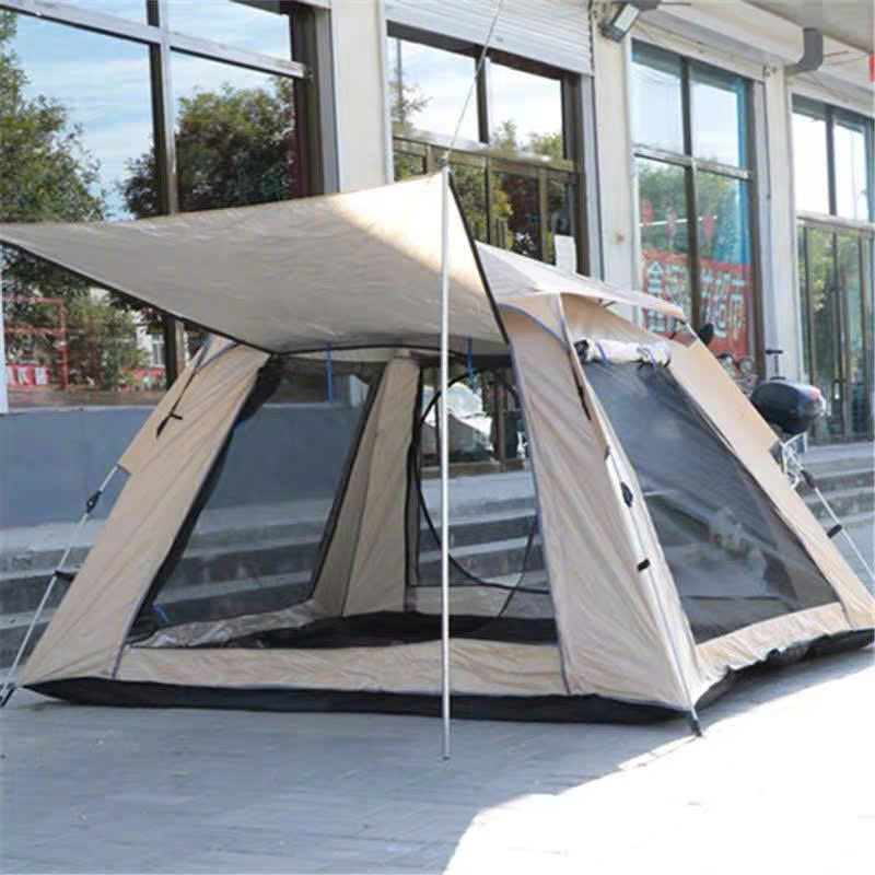 Lều Dã Ngoại Gấp Gọn Cho 3-6 Người – Saigon Outdoor – Chống Nắng Mưa, Dễ Mang Theo - Màu Kem