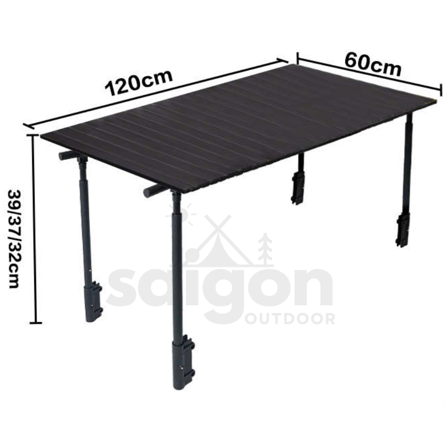 Xe kéo dã ngoại Size lớn kèm mặt bàn nâng cao