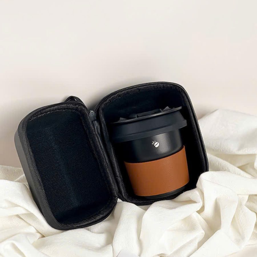 Bộ Pha Cà Phê Du Lịch Pour-Over Cầm Tay Dã Ngoại, Dùng Trên Xe Hơi, Cắm Trại, V60 Phễu Lọc Silicon