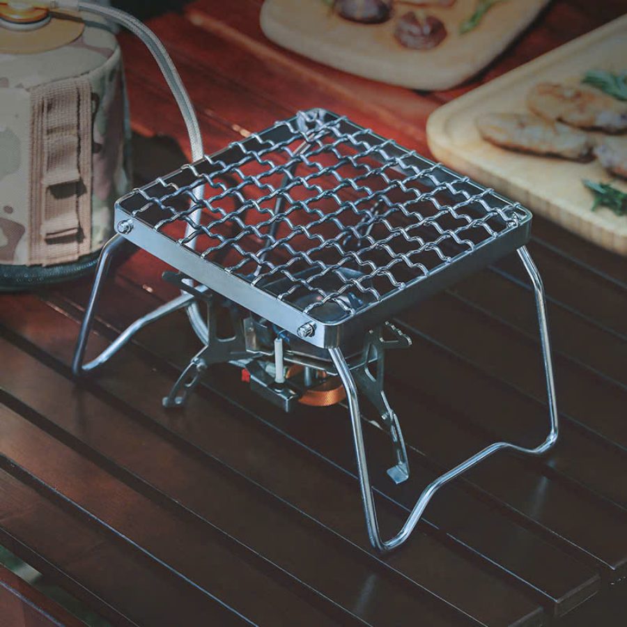 Giá Đỡ Bếp Ngoài Trời Mini – Phụ Kiện Cắm Trại Tiện Dụng, Chống Gỉ, Gấp Gọn Dễ Mang Theo