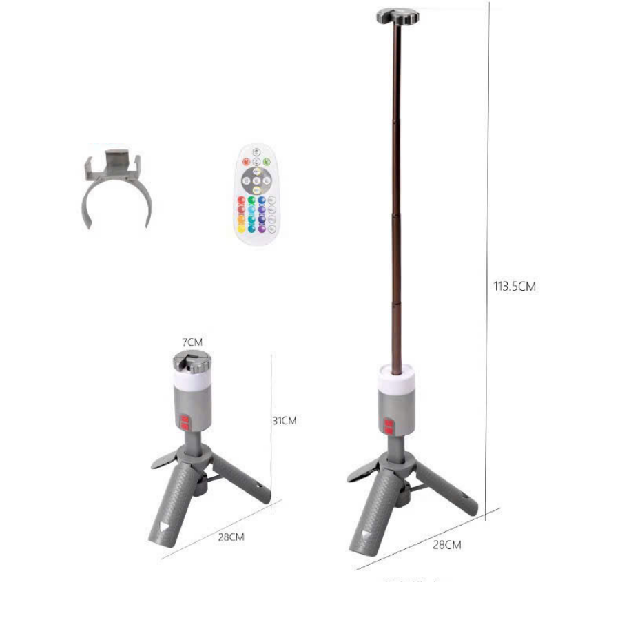 Đèn Cắm Trại Đa Năng Đèn LED Ngoài Trời , Pin Sạc Dự Phòng, Đèn Livestream, Đèn Trang Trí Lều
