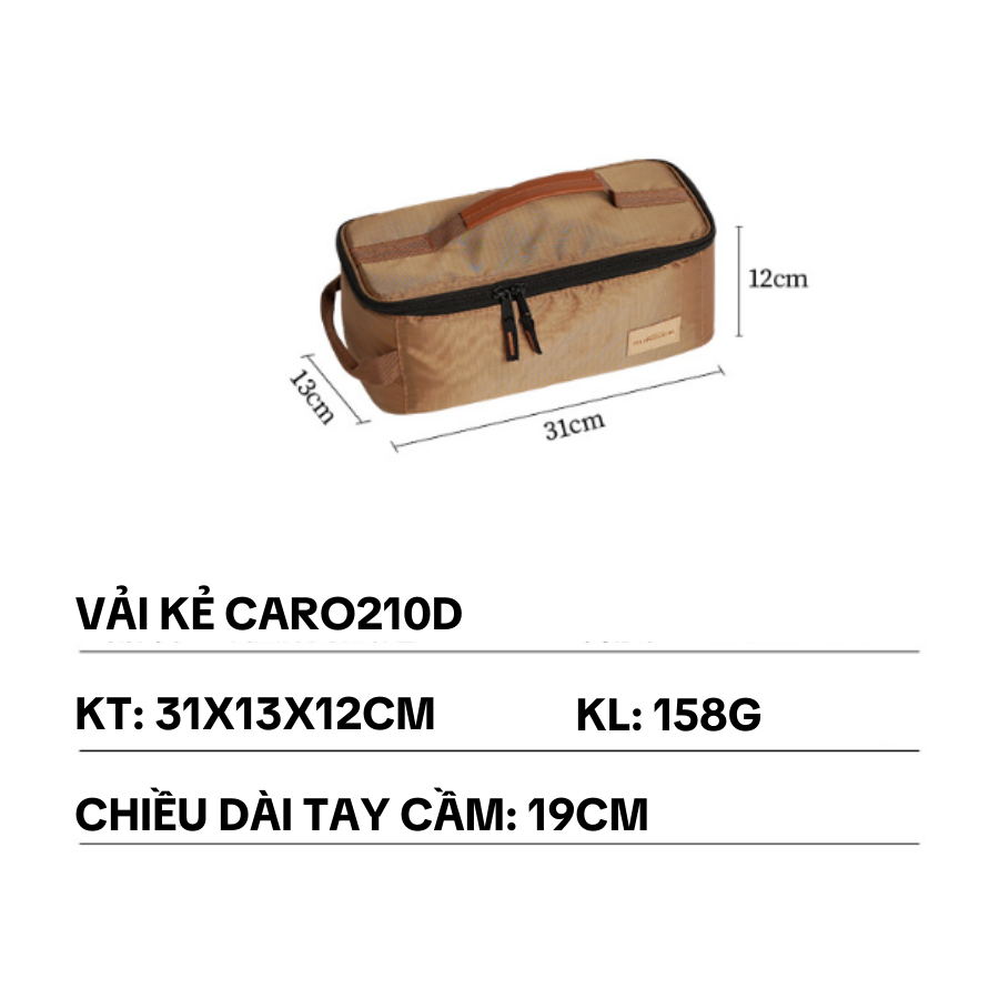 Túi Đựng Dụng Cụ Đa Năng Ăn Uống  Saigon Outdoor – Dành Cho Dã Ngoại, Cắm Trại, Picnic