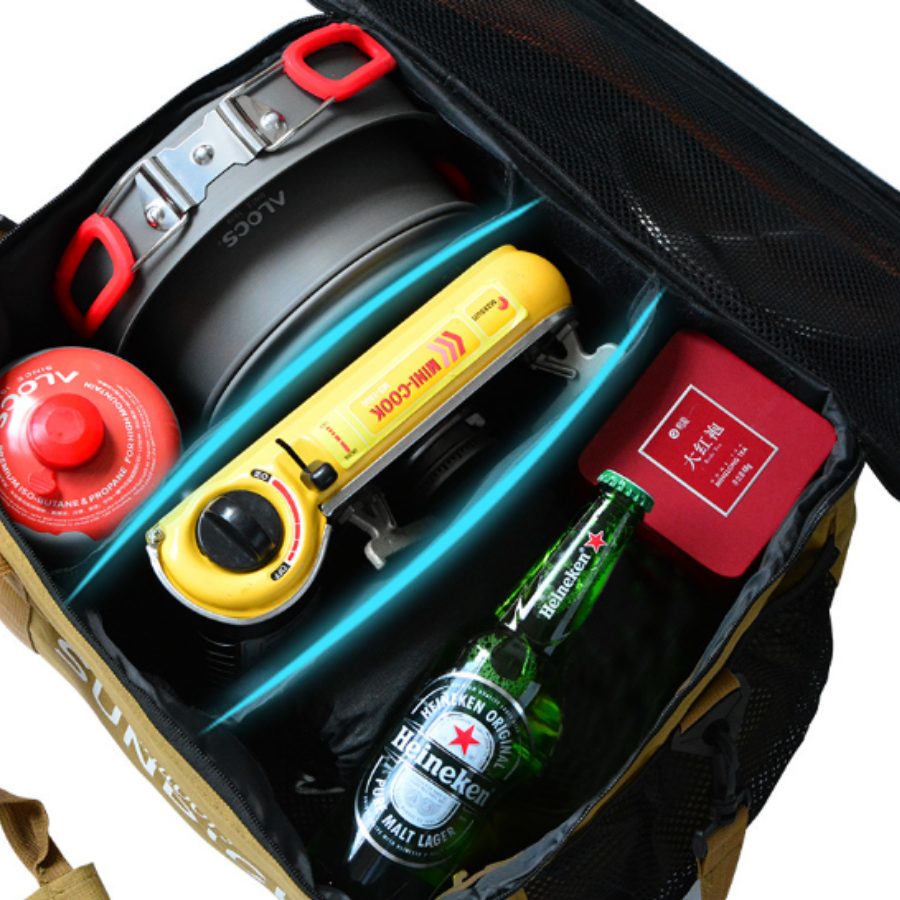 Túi Đựng Bộ Nồi & Bình Gas Mini Cắm Trại – Túi Picnic Chống Va Đập Dung Tích Lớn