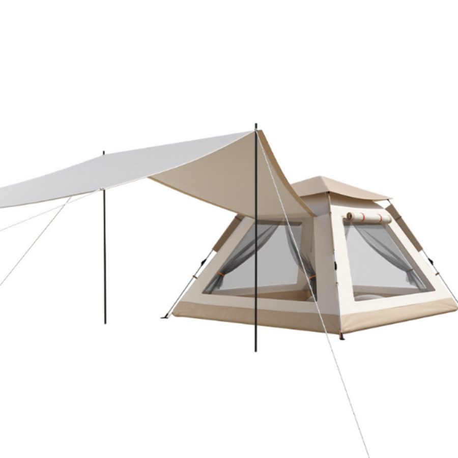 Lều Cắm Trại Tự Bung 3-6 Người Bắc Cực Lang – Chống Mưa, Kèm Mái Che Ngoài Trời Saigon Outdoor