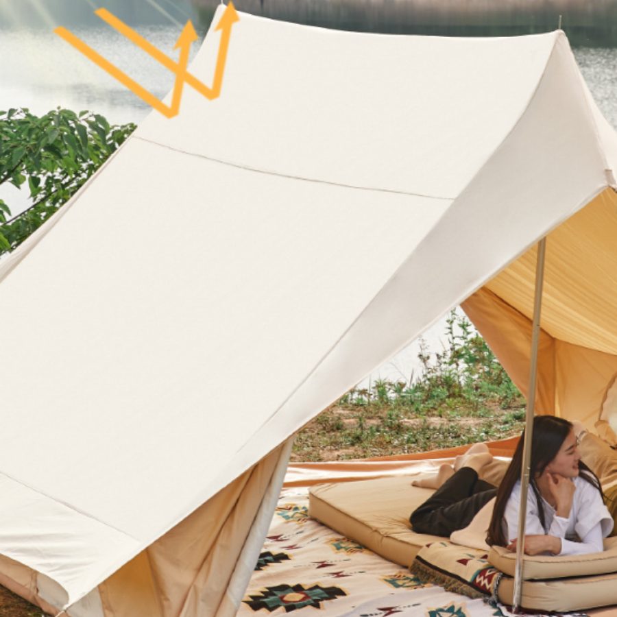 Lều Cắm Trại Cao Cấp Kiểu Nhà Biệt Thự - Chống Bão, Chất Liệu Bông Dày, Sang Trọng - Saigon Outdoor