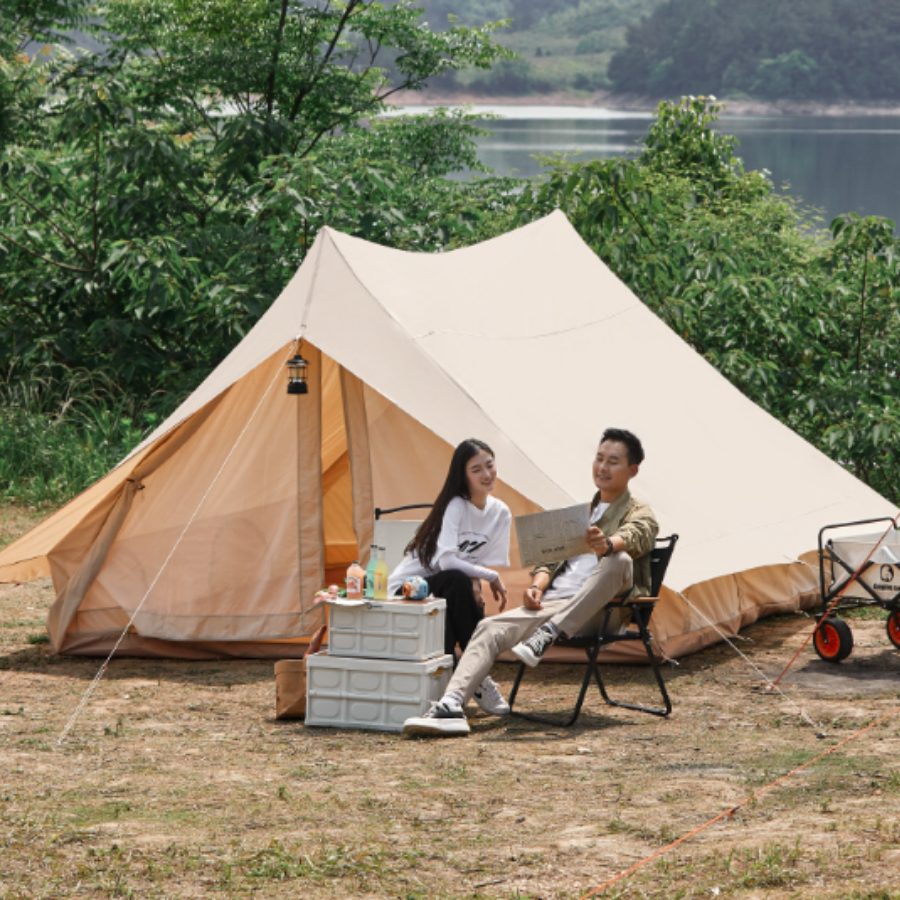 Lều Cắm Trại Cao Cấp Kiểu Nhà Biệt Thự - Chống Bão, Chất Liệu Bông Dày, Sang Trọng - Saigon Outdoor