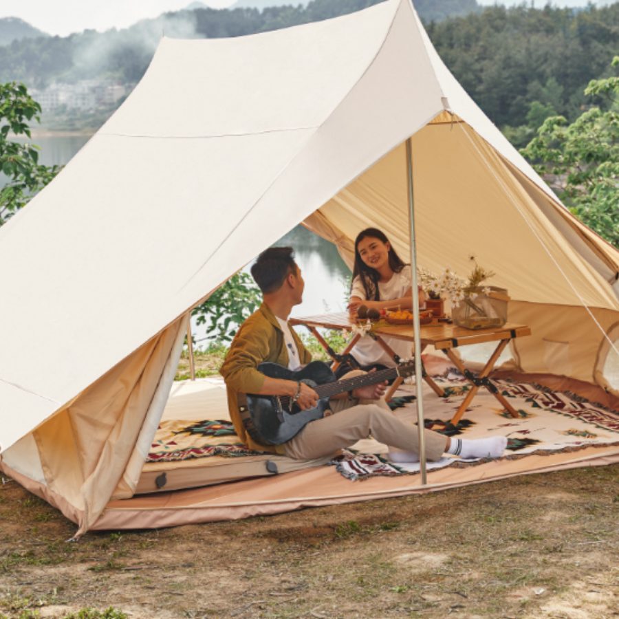 Lều Cắm Trại Cao Cấp Kiểu Nhà Biệt Thự - Chống Bão, Chất Liệu Bông Dày, Sang Trọng - Saigon Outdoor