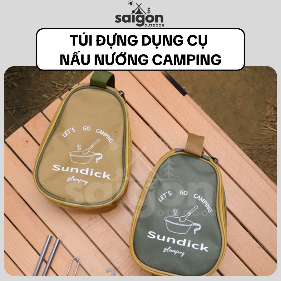 Túi Đựng Dụng Cụ Nấu Nướng Camping Cắm Trại Ngoài Trời Đa Năng Hình Quả Bầu Saigon Outdoor