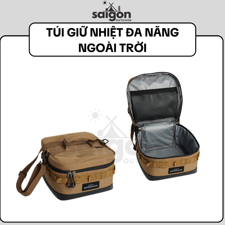 Túi Giữ Nhiệt, Thùng Đá Di Động, Túi Picnic Ngoài Trời Cho Dân Phượt Bằng Vải Oxford Chắc Chắn