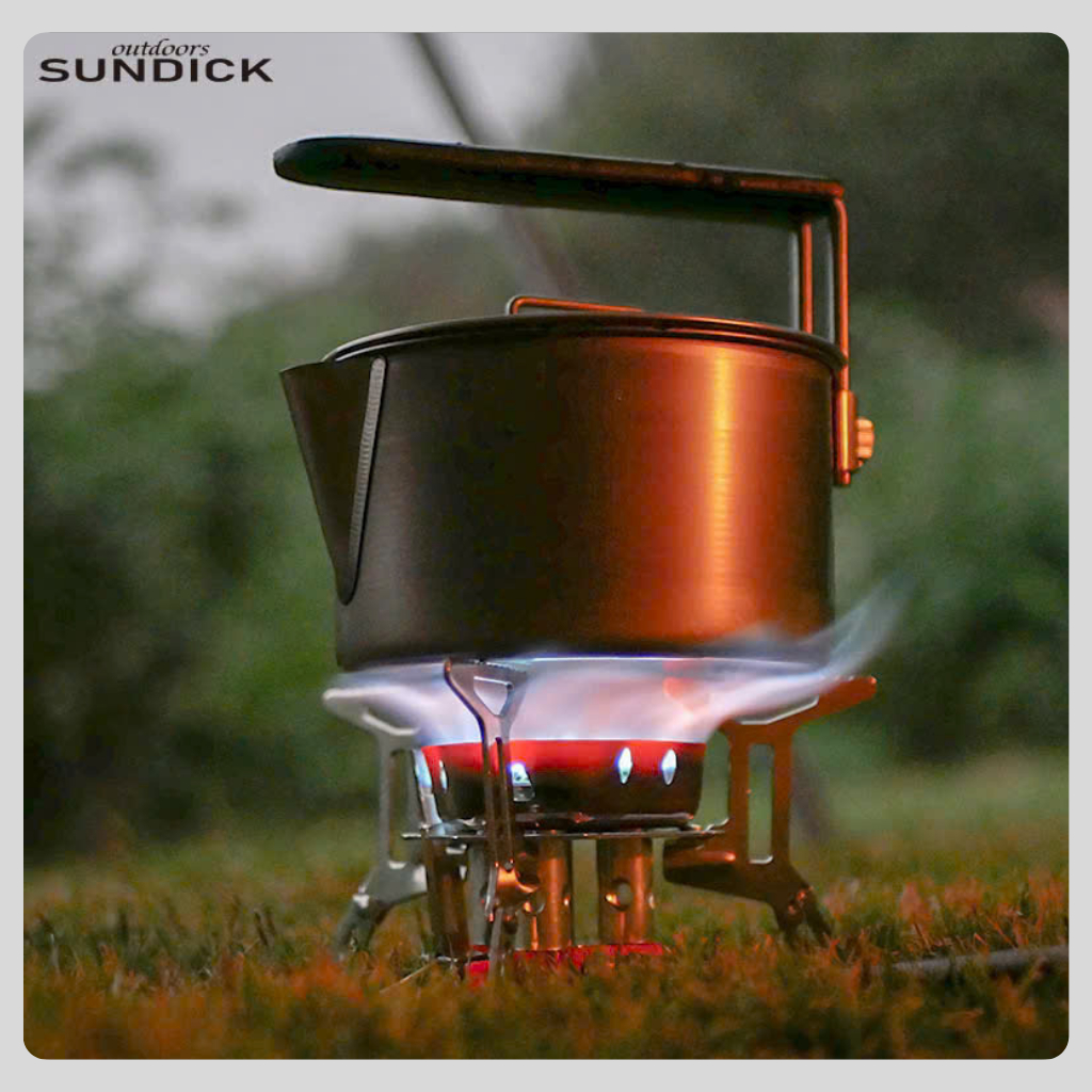 Bếp Gas Dã Ngoại 3 Đầu Đốt Chống Gió Saigon Outdoor - Chất liệu inox siêu bền