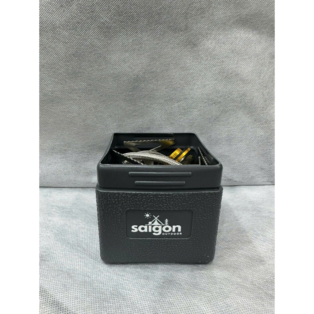 Bếp Gas Dã Ngoại 3 Đầu Đốt Chống Gió Saigon Outdoor - Chất liệu inox siêu bền