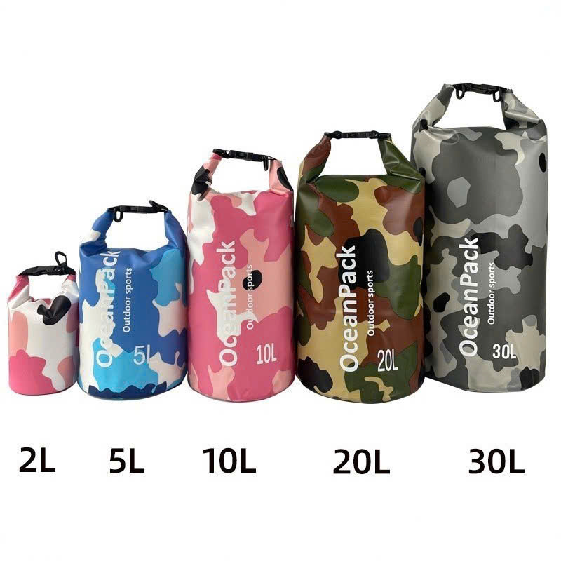 Túi Chống Nước 2L,10L Họa Tiết Rằn Ri – Túi Đựng Đồ Đi Biển, Bơi Lội, Dã Ngoại, Chống Thấm Hiệu Quả