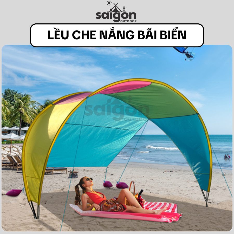 Lều che nắng bãi biển, dù che nắng ngoài trời, lều cắm trại biển chống nắng, lều đi biển gia đình
