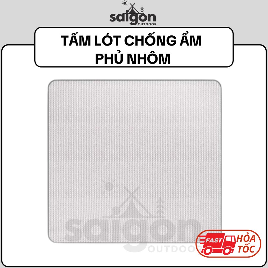 Tấm lót chống ẩm, phụ kiện lều cắm trại ngoài trời, thảm trải picnic du lịch phủ nhôm cách nhiệt