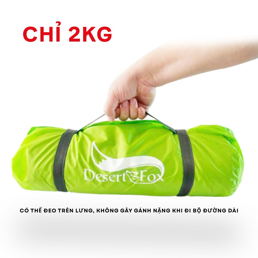 Lều Dã Ngoại 2 Người Chống Thấm – Chất Liệu Oxford Cao Cấp, Thiết Kế 2 Lớp Bền Bỉ