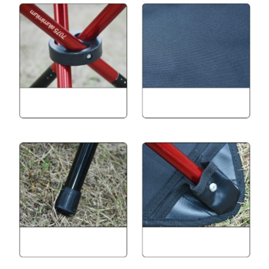 Ghế Gấp Dã Ngoại 7075 Siêu Nhẹ, Ghế Ba Chân Mini Ghế Câu Cá, Ghế Cắm Trại, Ghế Xếp Bằng Hợp Kim Nhôm