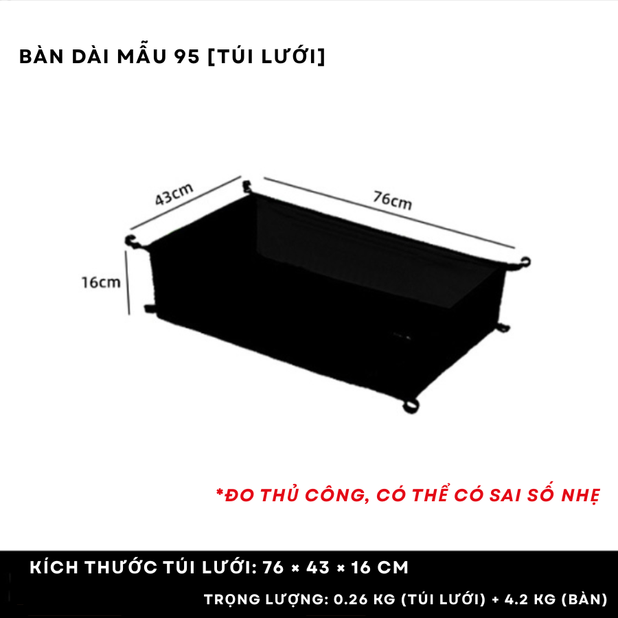 Lưới Gắn Bàn Tiện Lợi 95cm - 120cm
