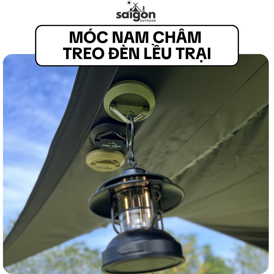 Móc treo nam châm COOLCAMP – Dụng cụ treo đồ dã ngoại tiện lợi, chịu lực tốt, dễ mang theo