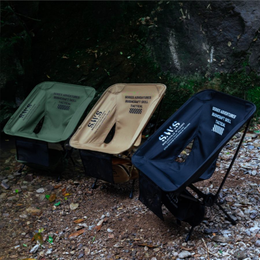 Ghế Gấp Dã Ngoại Kiểu Dáng Mặt Trăng S.W.S – Ghế Tựa Camping Nhôm Siêu Nhẹ, Gọn Gàng, Dễ Mang SGOD