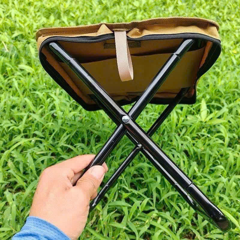 Ghế xếp dã ngoại gấp gọn có túi đựng tiện dụng – Chất liệu chắc chắn dễ dàng du lịch, câu cá, dã ngoại, xếp hàng đợi