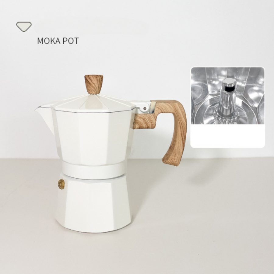 Bình pha cà phê Moka Pot chiết xuất kiểu Ý, cốc lọc, van đơn, bình pha cà phê điện di động Moka Pot