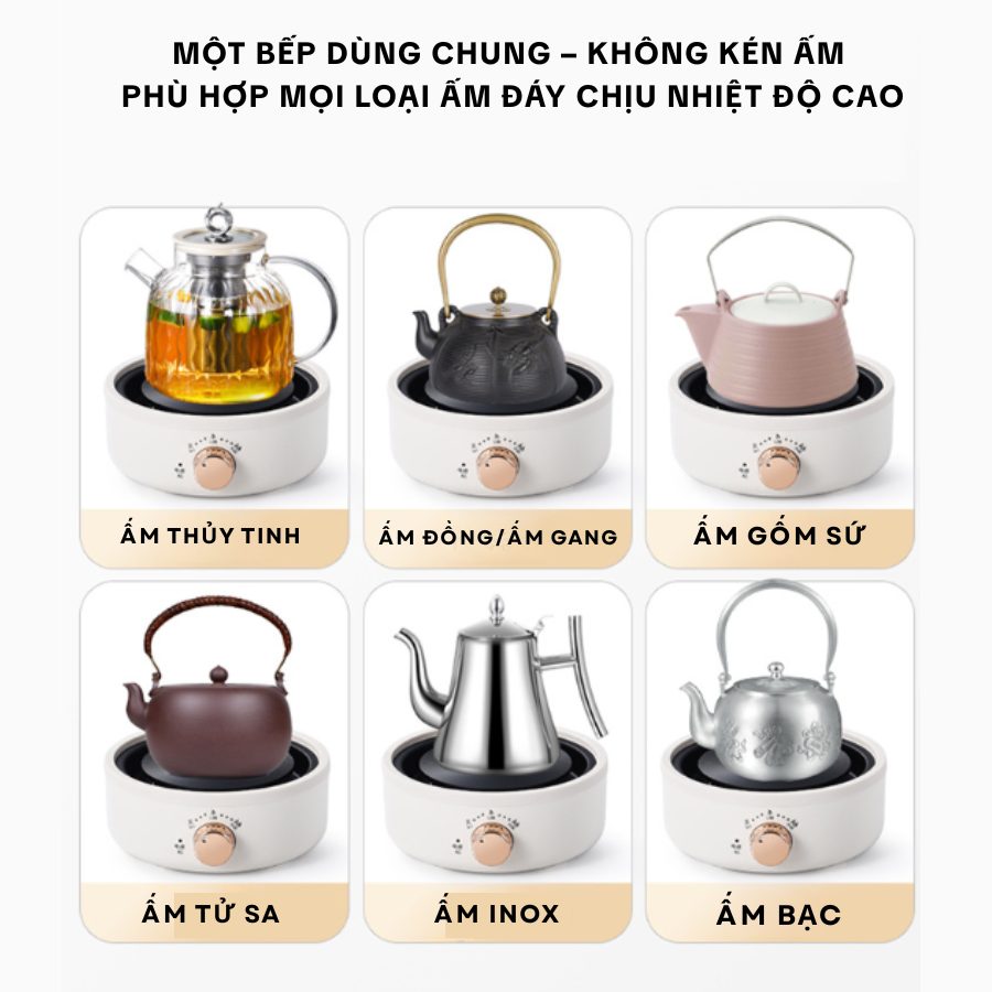 Bếp điện đa năng mini – đun nước, pha trà, nấu lẩu, giữ ấm – 700W Saigon Outdoor