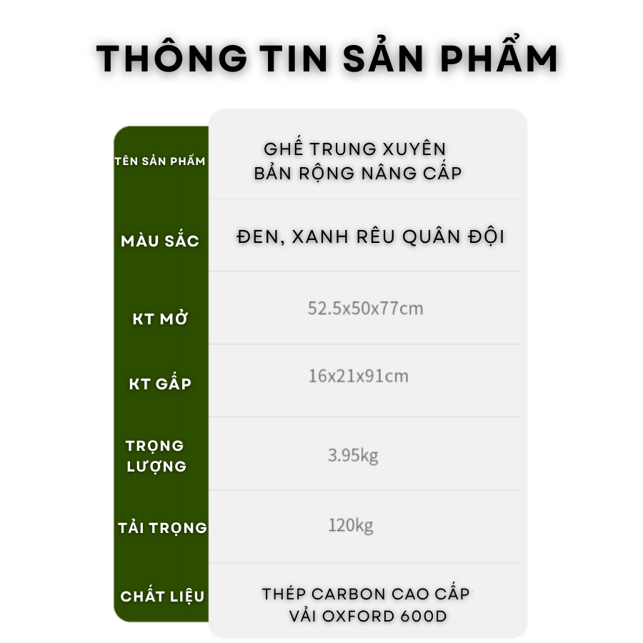 Ghế xếp dã ngoại Xiaochuan Ghế gấp có tựa lưng, tiện lợi mang theo, phù hợp cắm trại, câu cá, làm bằng vải bố