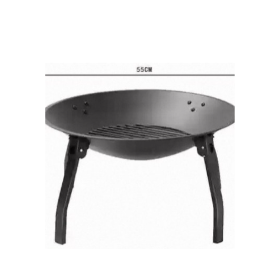 Bếp nướng than ngoài trời – Vỉ nướng BBQ gia đình, sân vườn, dã ngoại, cắm trại - Màu đen SGOD