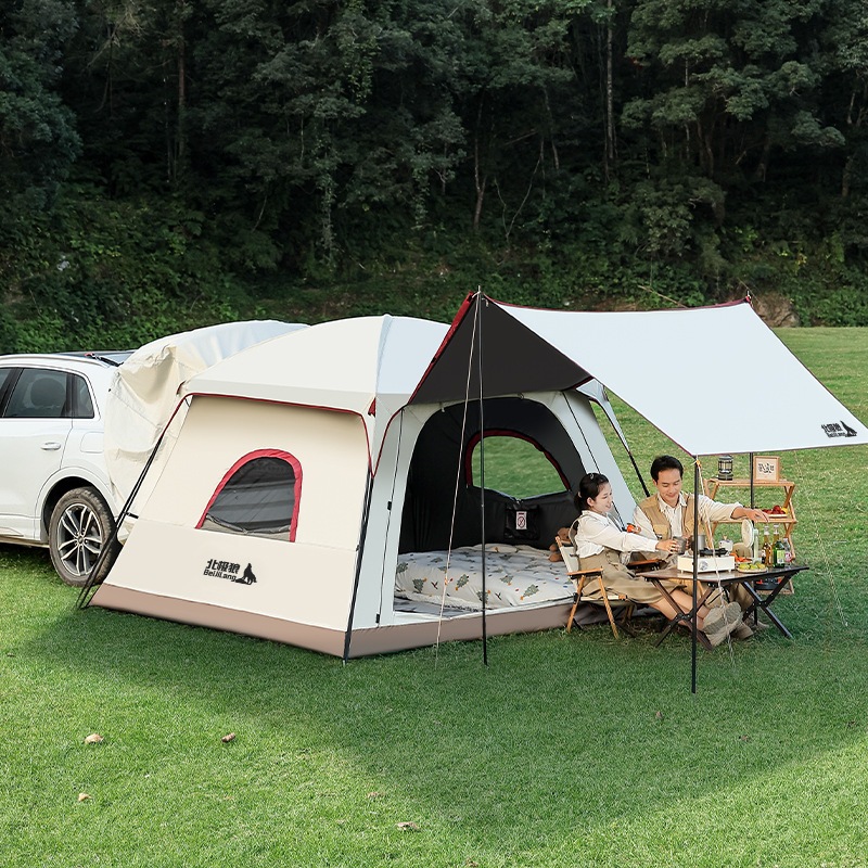 Lều camping cao cấp tích hợp kết nối đuôi xe, dùng điều hòa xe chống nóng, chống nắng hiệu quả  - SaiGonOutDoors