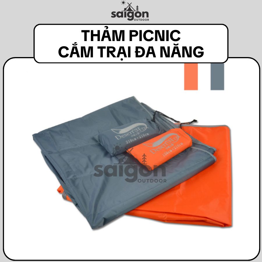 Tấm trải dã ngoại Desert Fox – Gấp gọn tiện lợi, chống nước, đa năng cho picnic, cắm trại SGOD
