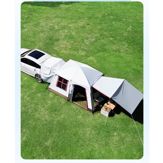 Lều camping cao cấp tích hợp kết nối đuôi xe, dùng điều hòa xe chống nóng, chống nắng hiệu quả  - SaiGonOutDoors