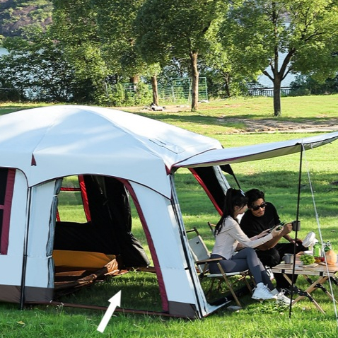Lều camping cao cấp tích hợp kết nối đuôi xe, dùng điều hòa xe chống nóng, chống nắng hiệu quả  - SaiGonOutDoors