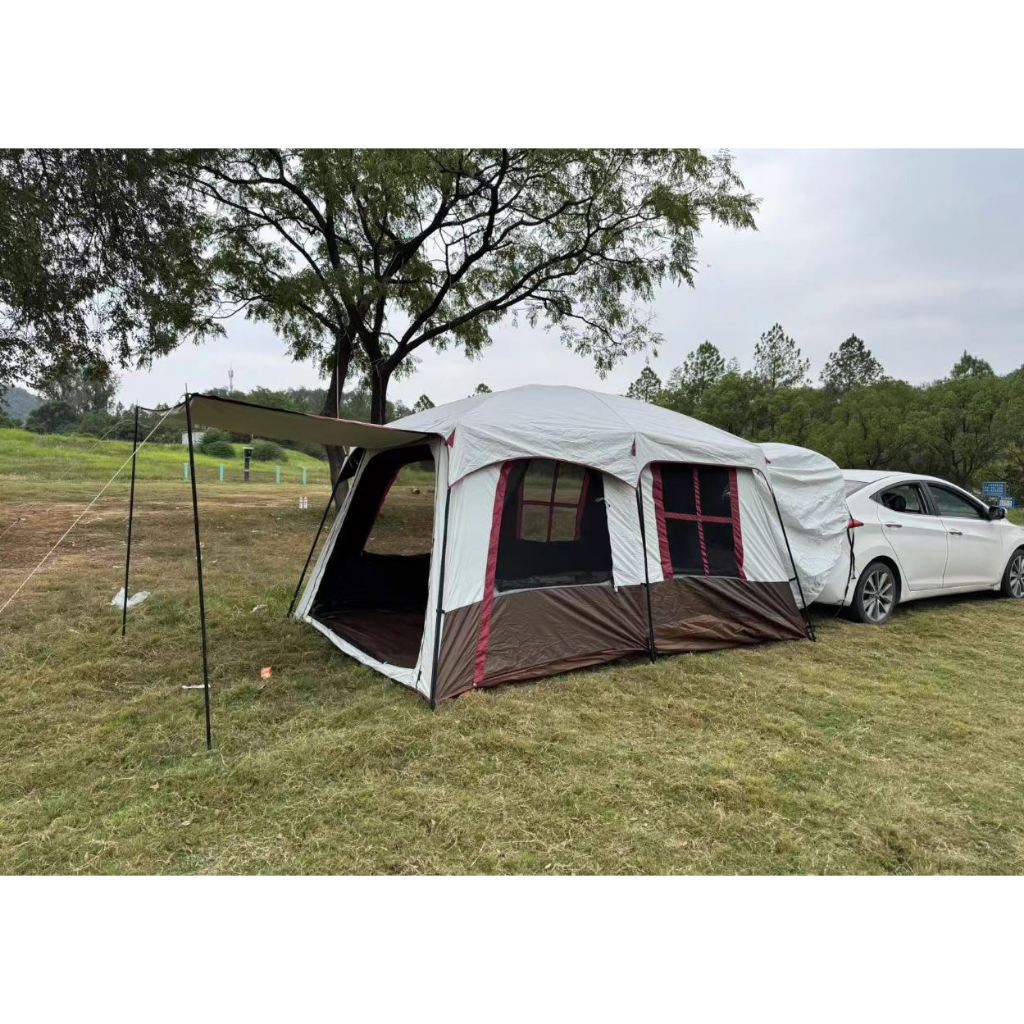 Lều camping cao cấp tích hợp kết nối đuôi xe, dùng điều hòa xe chống nóng, chống nắng hiệu quả  - SaiGonOutDoors