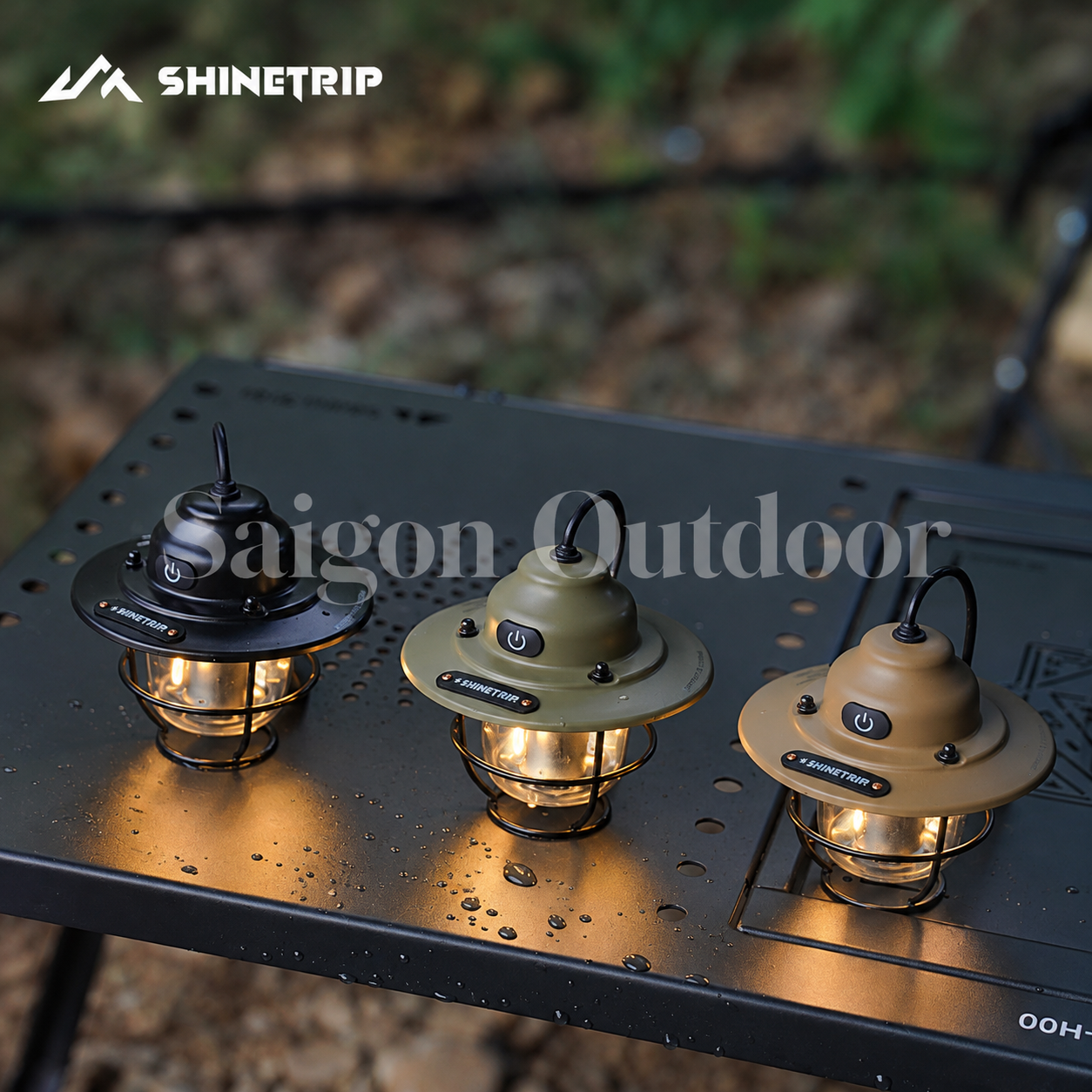 Đèn Lều Cắm Trại ShineTrip Đèn Trang Trí Dã Ngoại, Đèn Treo Sạc Pin Siêu Sáng, Thời Gian Sử Dụng Lâu