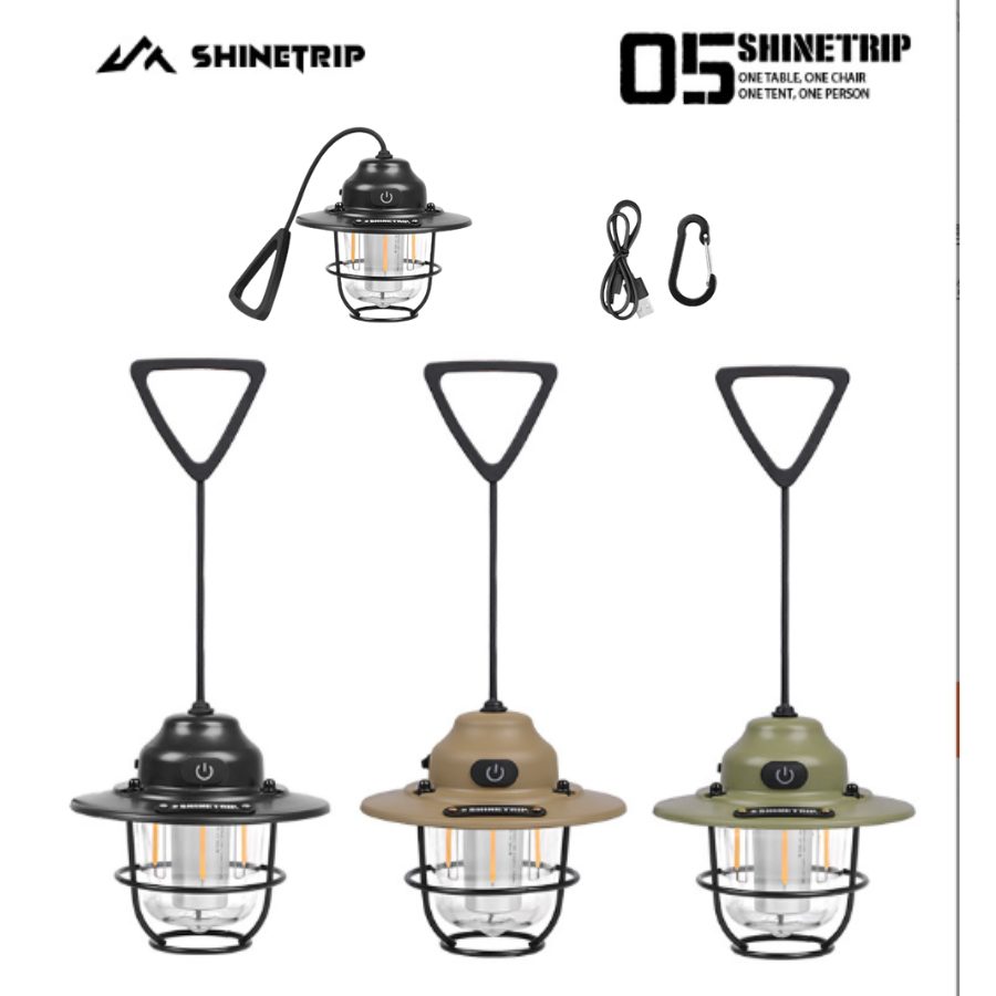 Đèn Lều Cắm Trại ShineTrip Đèn Trang Trí Dã Ngoại, Đèn Treo Sạc Pin Siêu Sáng, Thời Gian Sử Dụng Lâu