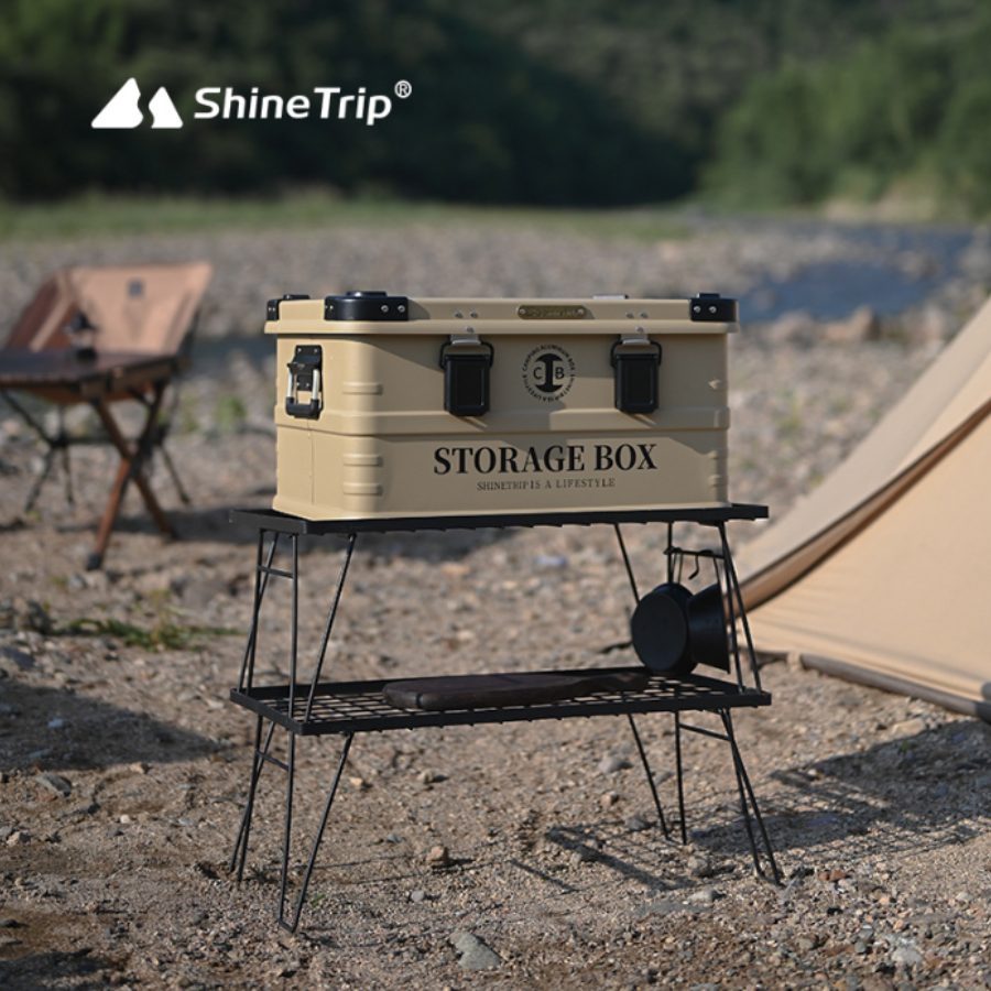 Thùng Nhôm Hợp Kim Cắm Trại Đa Năng Hộp Đựng Đồ Camping Ngoài Trời, Chống Nước, Dung Tích Lớn, Dùng Xe Hơi Shine Trip