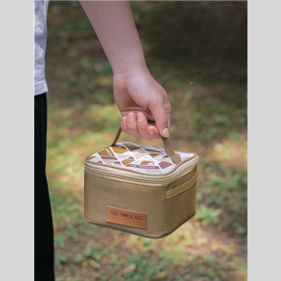 Bộ 9 lọ gia vị kèm túi đựng – Túi đựng gia vị picnic cắm trại du lịch, hộp đựng hũ gia vị tiện lợi