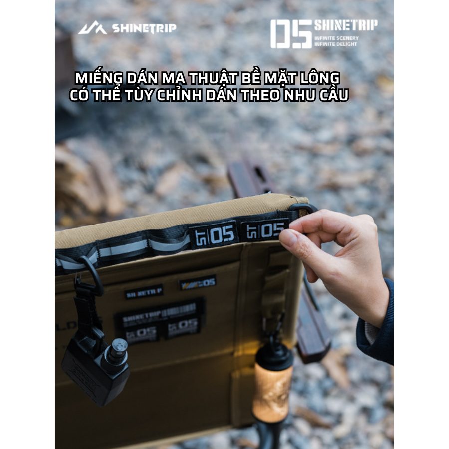 Ghế xếp dã ngoại Shine Trip bằng hợp kim nhôm Tháo lắp tiện lợi, gọn nhẹ, phù hợp cắm trại SaigonOutdoor