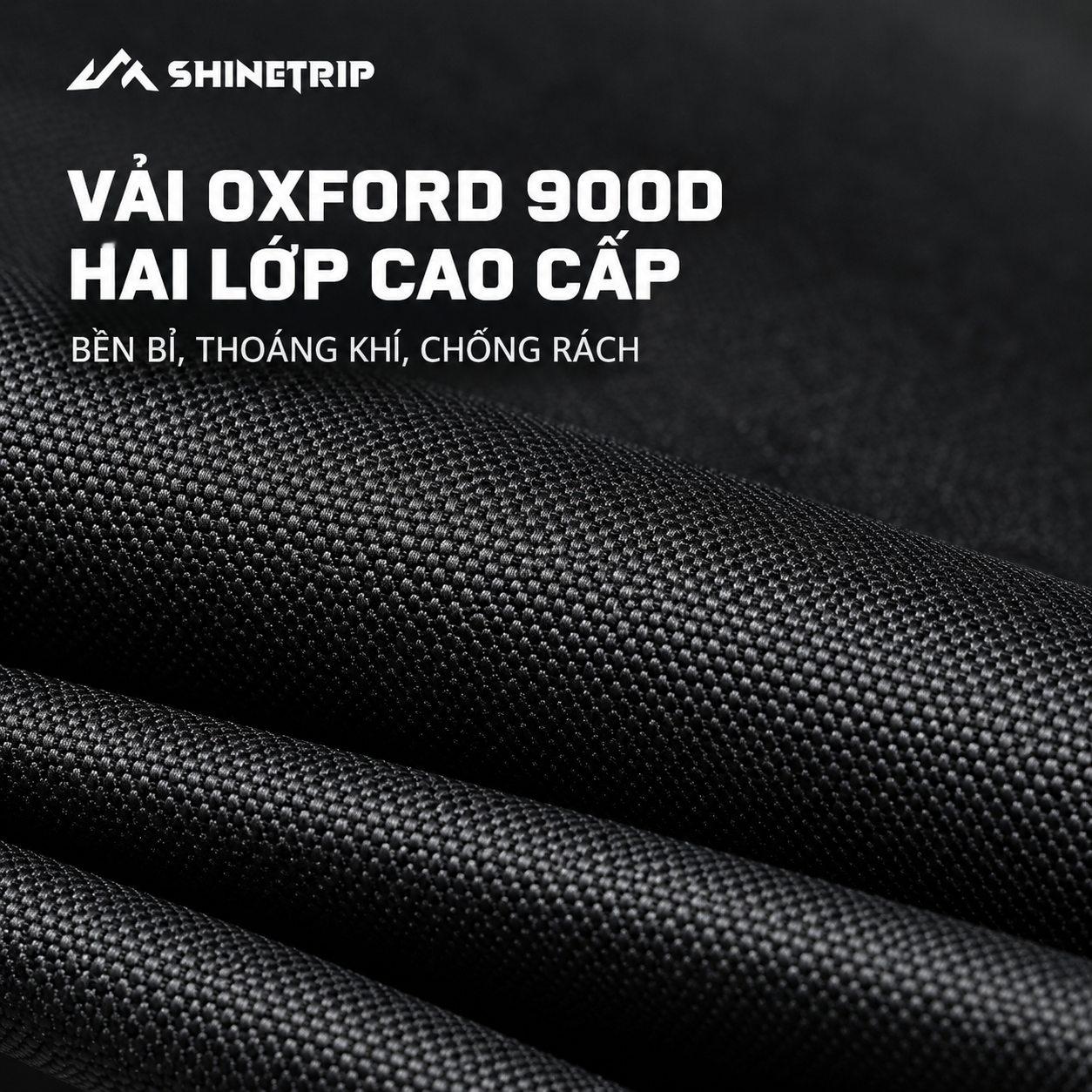 Ghế Xếp Dã Ngoại ShineTrip 05 – Ghế Camping Gấp Gọn, 4 Cấp Độ Điều Chỉnh, Đa Điểm Tựa Chắc Chắn