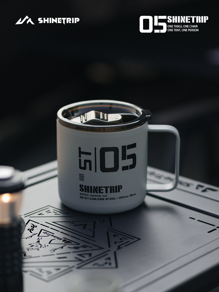 Cốc Cà Phê Mỹ Inox 304 – Ly Uống Nước Shine Trip, Cốc Đôi Chống Nóng, Cốc Cắm Trại Ngoài Trời